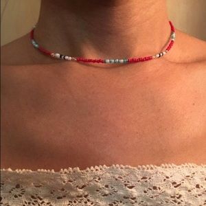 seed bead VSCO choker necklace